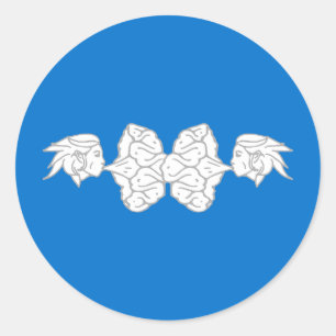 Canton of Elvegast Populace Badge Classic Round Sticker