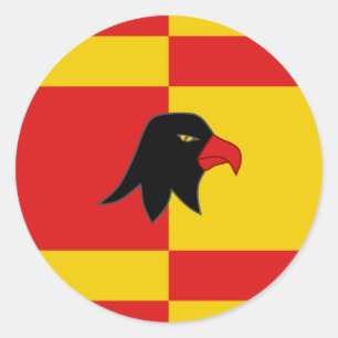 Canton of Falconcree Populace Badge Classic Round Sticker