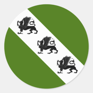 Canton of Gryphonwald Populace Badge Classic Round Sticker