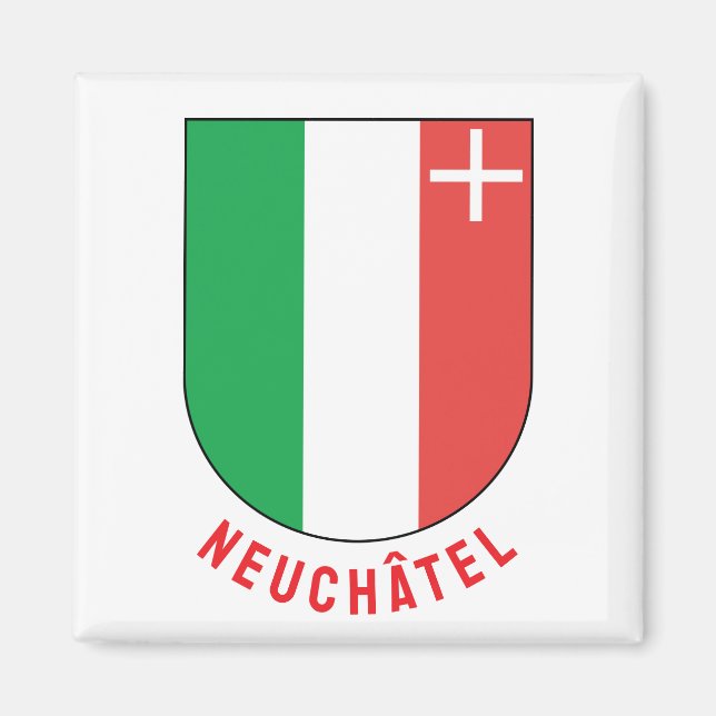 Canton of Neuchâtel coat of arms Magnet (Front)