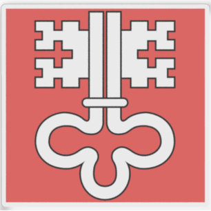 Canton of Nidwalden or Nidwald flag, Switzerland