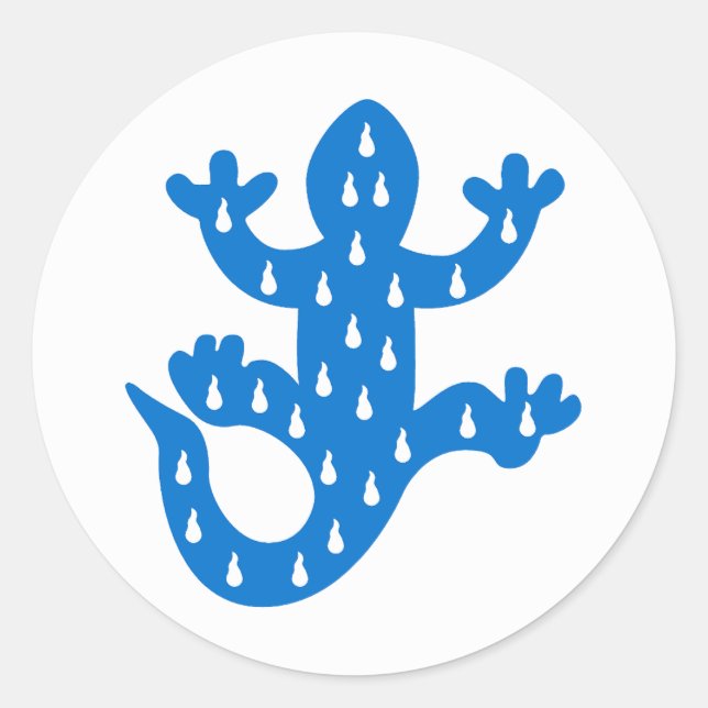 Canton of Porte de l'Eau Populace Badge Classic Round Sticker (Front)