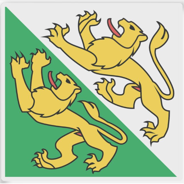 Canton of Thurgau flag, Switzerland (Front)