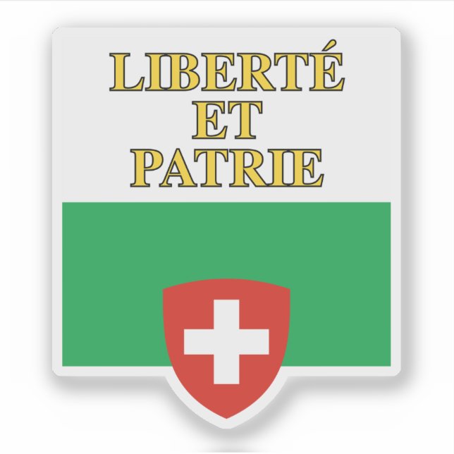 Canton of Vaud flag, Switzerland (Front)