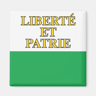 Canton of Vaud flag, Switzerland Magnet
