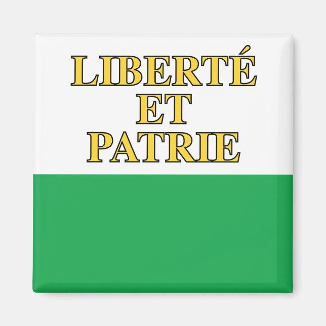 Canton of Vaud flag, Switzerland Magnet (Front)