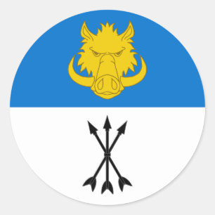 Canton of Vest Yorvik Populace Badge Classic Round Sticker