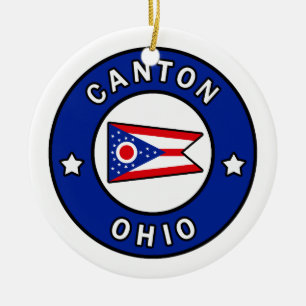 Canton Ohio Ceramic Ornament