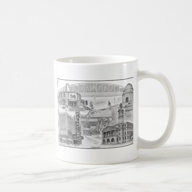 Canton Ohio Historic Landmarks Coffee Mug (Right)