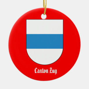 Canton Zug*, Switzerland Christmas Ornament