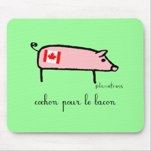 Canuck cochon mouse pad