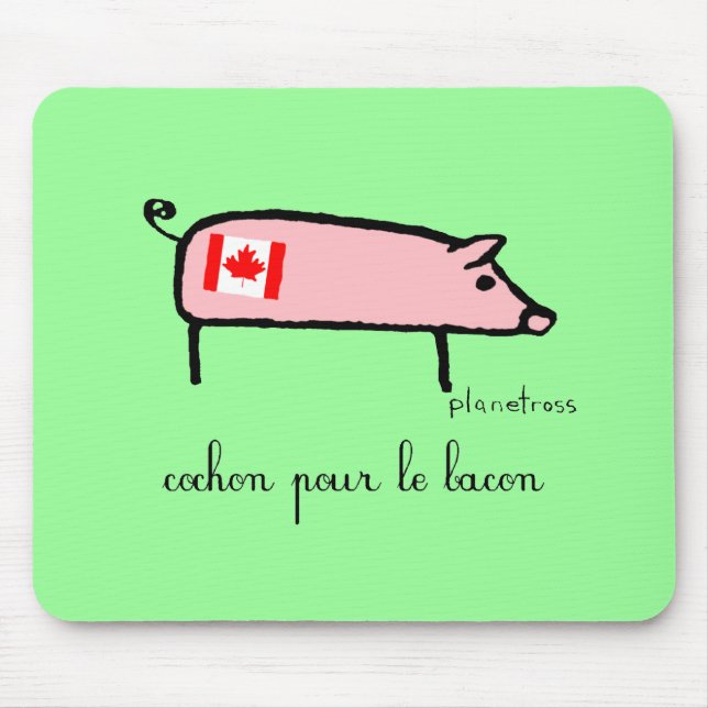Canuck cochon mouse pad (Front)