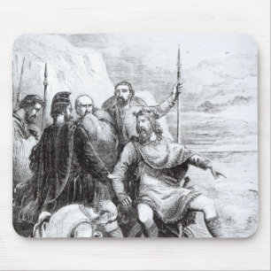 Canute Reproving the Flattery of his Courtiers Mouse Pad