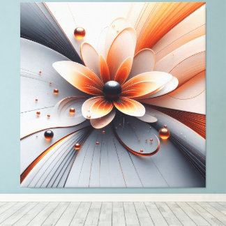Canvas abstract flora wall art