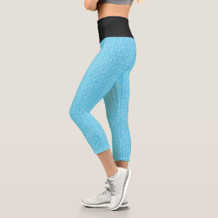Canvas And Black   Zazzle_Growshop. Capri Leggings