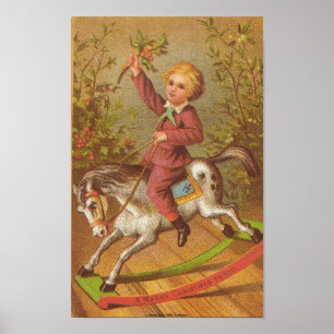 CANVAS ARTWORK - 1800s ART FROM CHROMOLITHOGRAPH Poster