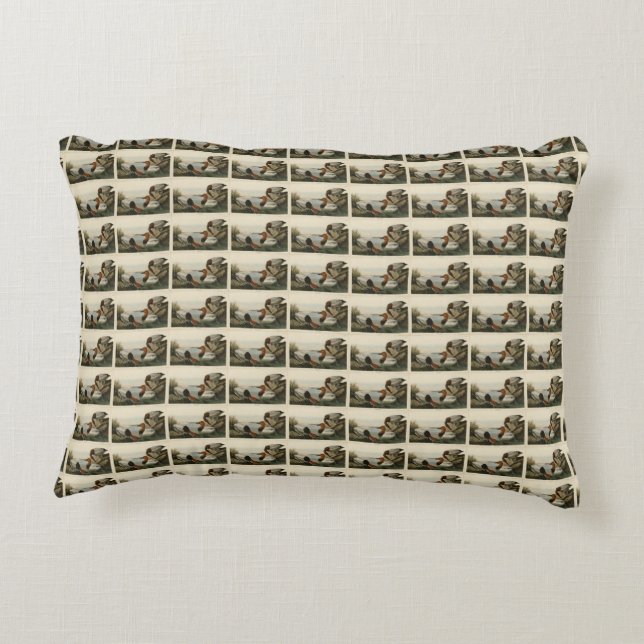 Canvas backed Duck from Audubon's Birds of America Decorative Cushion (Back)