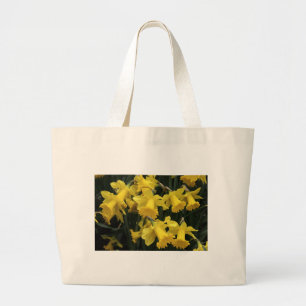 Canvas Bag, "Daffodils" Large Tote Bag