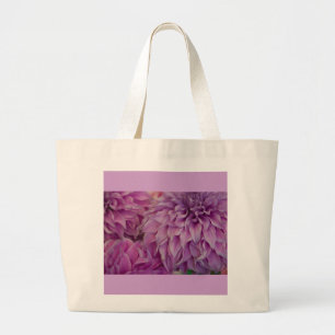 Canvas Bag, Dahlia # 151 Large Tote Bag