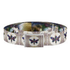 Canvas Belt Metal tin buckle Graphic dragonfly fly