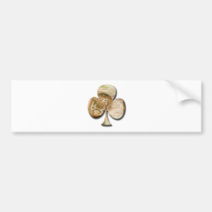 Canvas clover bumper sticker