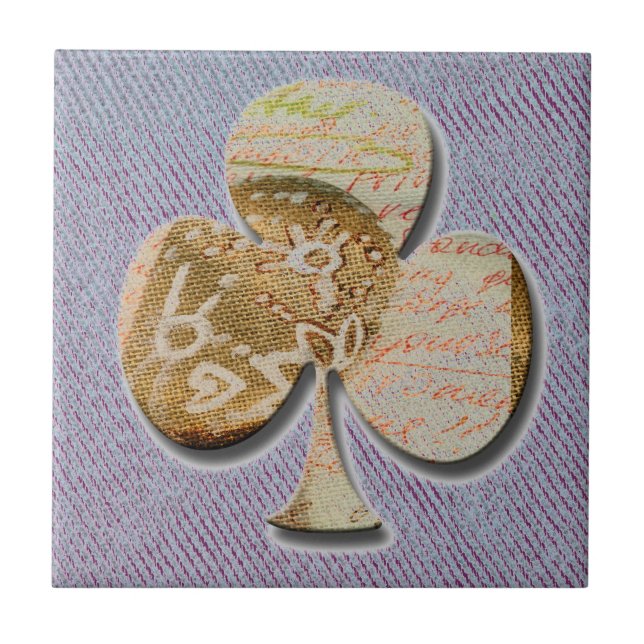 Canvas clover ceramic tile (Front)