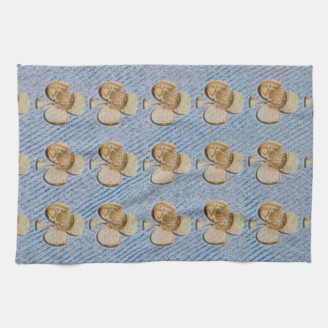 Canvas clover tea towel (Horizontal)