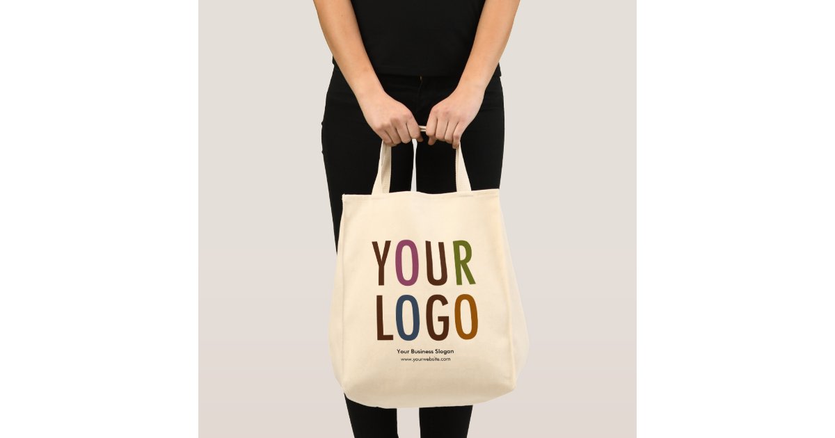 Canvas Grocery Tote Bag with Logo No Minimum Order | 0