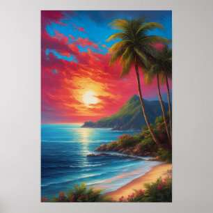 Canvas of Tropical Splendor Poster