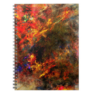 Canvas paint stroke fractal math notebook