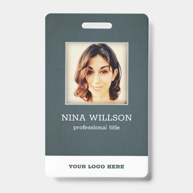 Canvas Photo Business ID Badge (Front)