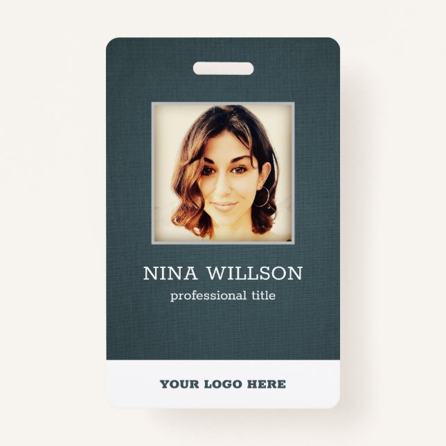 Canvas Photo Business ID Badge (Front)