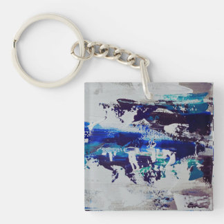 Canvas Print Breeze | Contemporary Abstract Art Key Ring