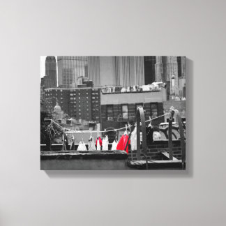 Canvas print: clothesline print