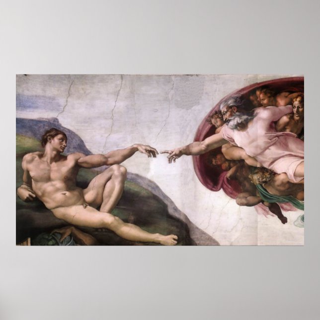 Canvas Print - Creation of Adam (Front)