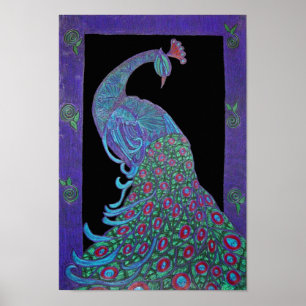Canvas Print -Proud Peacock