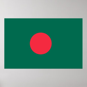 Canvas Print with Flag of Bangladesh