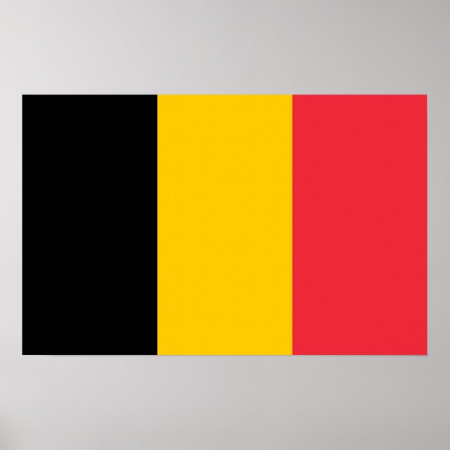 Canvas Print with Flag of Belgium (Front)