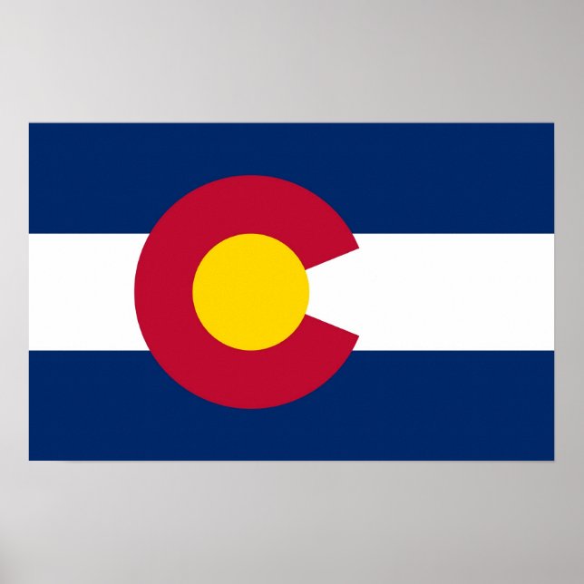 Canvas Print with Flag of Colorado, U.S.A. (Front)