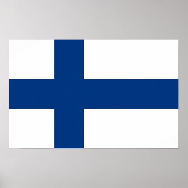 Canvas Print with Flag of Finland (Front)