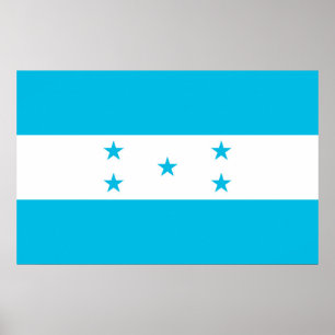 Canvas Print with Flag of Honduras