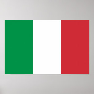 Canvas Print with Flag of Italy