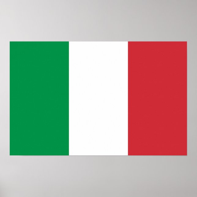 Canvas Print with Flag of Italy (Front)