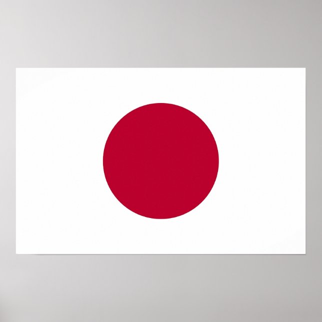 Canvas Print with Flag of Japan (Front)