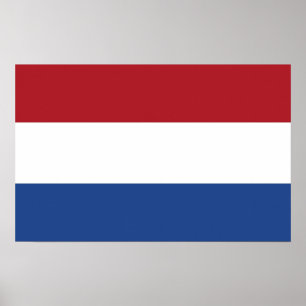 Canvas Print with Flag of Netherlands