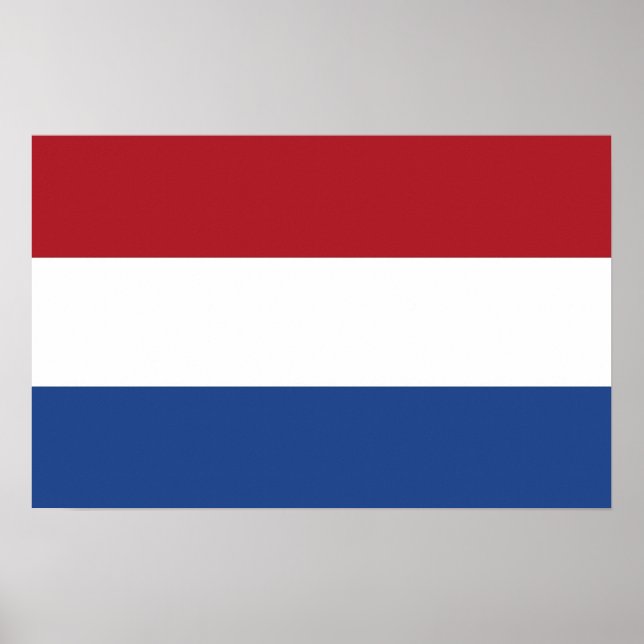 Canvas Print with Flag of Netherlands (Front)