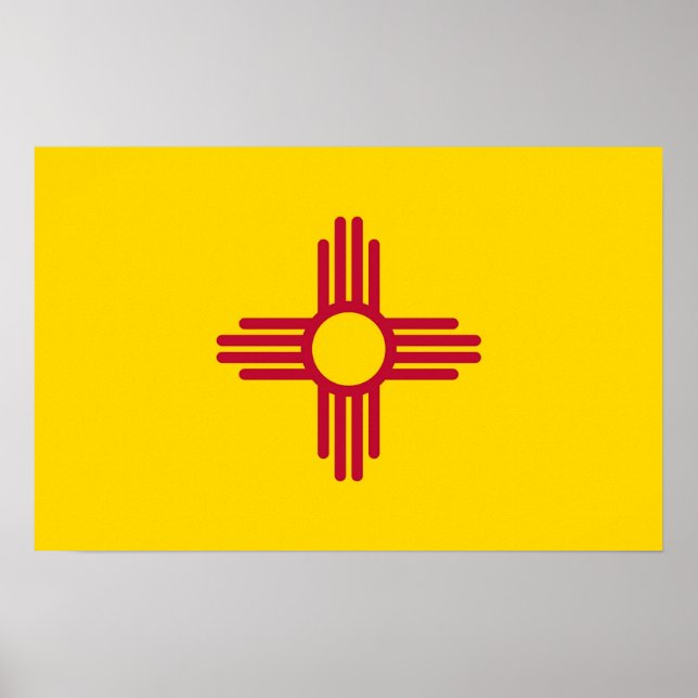 Canvas Print with Flag of New Mexico, U.S.A. (Front)