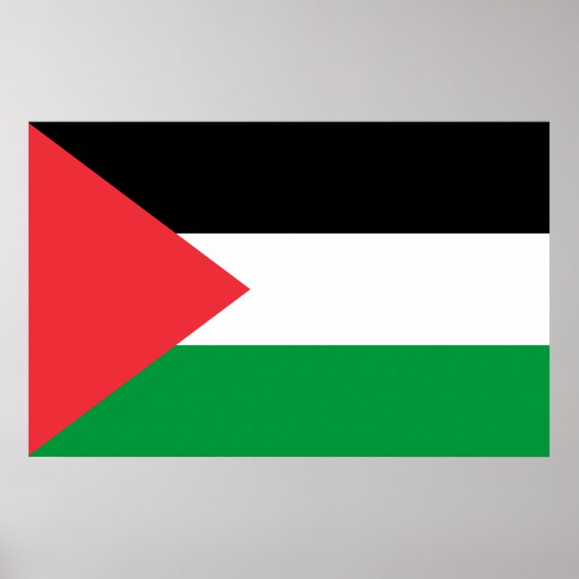 Canvas Print with Flag of Palestine (Front)