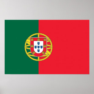 Canvas Print with Flag of Portugal