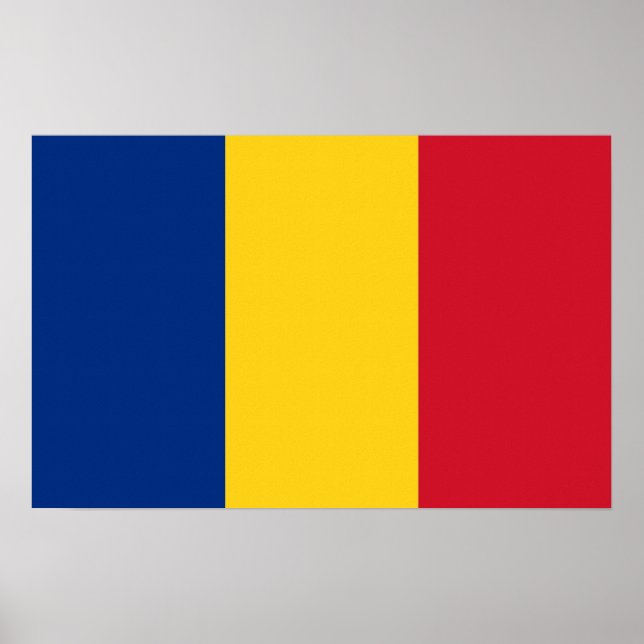 Canvas Print with Flag of Romania (Front)